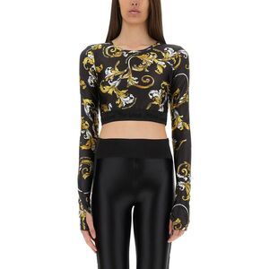 Versace Jeans Couture Women "Outline Baroque" Short Top